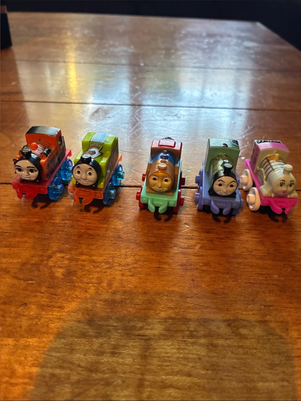 Thomas & Friends Mini Character Trains in Red, Green, Blue, Purple & Pink